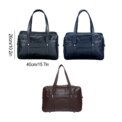 Premium Leather Japanese Handbag Large Capacity School Bag Waterproof And Dustproof Lightweight Dark blue - Image 6