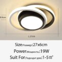 LED Chic Lamp Ceig Modern Chandelier Living Room Bedroom Pendant Light - Image 3