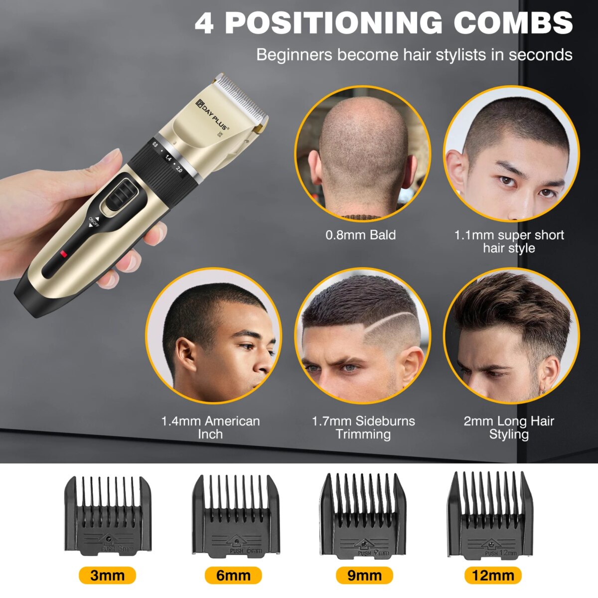 EFAN Hair Clippers, Electric Dog Clippers, Cordless Cat Trimmer Set Low Noise, Professional Pet Hair Trimmer for Dogs and Cats - Image 3