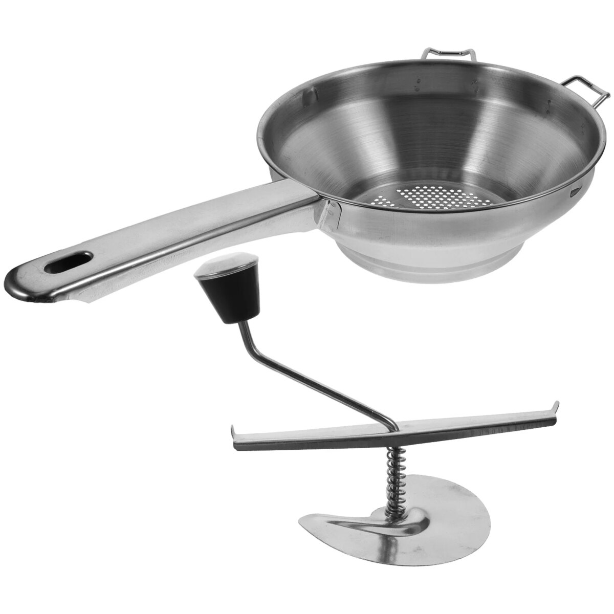Stainless Steel Masher Large Potato Flour Mill for Home Smasher Corn Starch Ketchup Handheld Presser Ricer Cheese Baby - Image 1