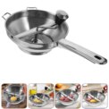 Stainless Steel Masher Large Potato Flour Mill for Home Smasher Corn Starch Ketchup Handheld Presser Ricer Cheese Baby - Image 3