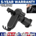 Universal Hook Car Holder Mount Stand Bracket Air Vent Mobile Phone Clip Cradle