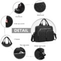 Kono Baby Changing Bag - Convertible Weekender Tote for Parents with Insulated Pockets, Diaper Messenger Bag for Travel - Image 5