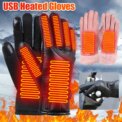 Electric Heating Gloves Men Women USB plug-in Electric Heated Gloves Winter Skiing Snowboarding Can Touch Screen Snow Gloves - Image 2