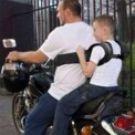 Motorcycle Seat Belt Children Safety Harness Electric Vehicle Safe Strap Carrier with Buckle Fall Protection Black for Child Kid