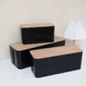 Cable Management Box | Cable Organiser Box to Hide Wires & Power Strips | TV Cord Organizer Box | for Home & Office, Aesthetic R - Image 6