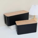 Cable Management Box | Cable Organiser Box to Hide Wires & Power Strips | TV Cord Organizer Box | for Home & Office, Aesthetic R - Image 2
