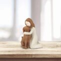 Love My Dog Figurines Statues, Dog Angel Friendship Remembrance Gifts,Sculpted Hand-Painted Figures for Dog Lovers Brown - Image 4