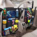 2x Car Back Seat Organiser Tablet Holder Storage Kick Mats Kids Toys Bag Pockets - Image 2