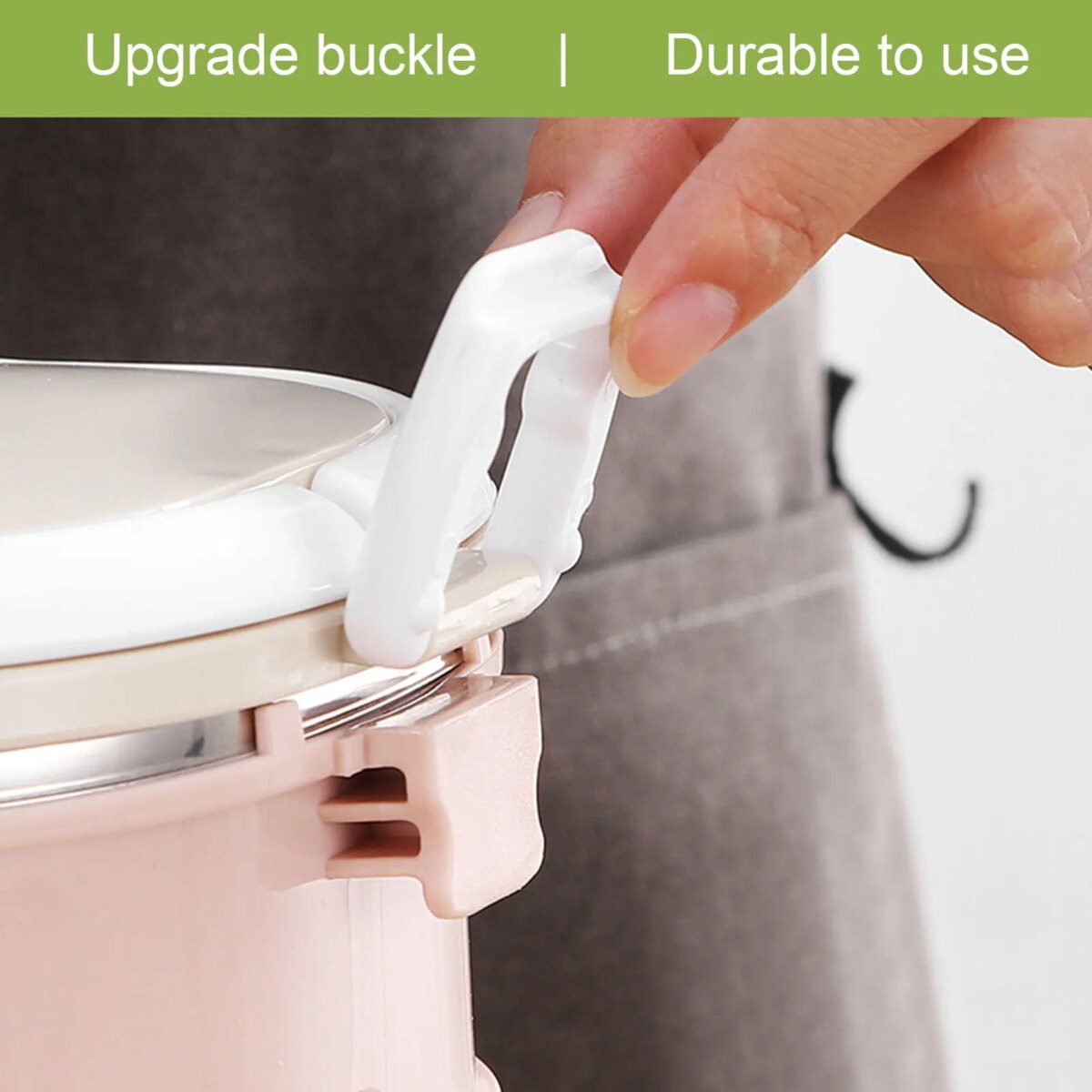 Kitchen Utensils Lunch Box Portable Stainless Steel Food Container for Student Children Work Lunch Box Stainless Steel Lunch Box - Image 5