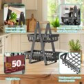2-Tier Fruit Basket ,Fruit Bowl Holder Bread Basket Vegetable Rack, Detachable Fruit Holder for Fruit, Vegetables, Snacks - Image 4