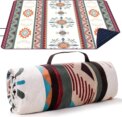 Waterproof Picnic Blanket, 200x200CM Large Beach Blanket Outdoor Picnic Mat, Beach Mat with Carrying Handle for Camping, Beach