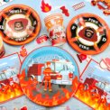 Fire Truck Birthday Party Supplies,95pcs  Birthday Party Decorations for Boys-Firetruck Birthday Balloons Plates Napkins etc - Image 3