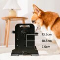 Voltsify 3-Level Adjustable Elevated Dog Feeder with 2 Stainless Steel Bowls & Non-Slip ABS Stand, Foldable & Detachable - Image 4