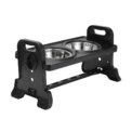 Voltsify 3-Level Adjustable Elevated Dog Feeder with 2 Stainless Steel Bowls & Non-Slip ABS Stand, Foldable & Detachable - Image 6