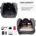 Canvas Backpack Unisex Vintage Rucksack School Bag Casual Daypack for Women Men Boys Girls Outdoor Travel Hiking Camping - Image 4