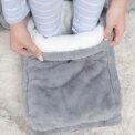 Electric Heater Foot Warmer USB Charging Fleece Soft Warm Foot Cover Washable Winter Feet Heating Pads For Home Bedroom Sleeping - Image 5