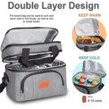 Thermal Insulated Cool Bag Picnic Adult Kids Food Storage Lunch Box UK