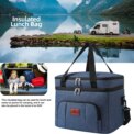 Thermal Insulated Cool Bag Picnic Adult Kids Food Storage Lunch Box UK - Image 2