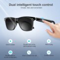 Blackview Bluetooth Smart Glasses Built-in Speaker&Mic IPX4 Waterproof Outdoor Polarized UV Protection Sunglasses for Men Women - Image 3
