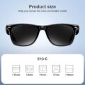 Blackview Bluetooth Smart Glasses Built-in Speaker&Mic IPX4 Waterproof Outdoor Polarized UV Protection Sunglasses for Men Women - Image 6
