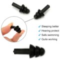 Silicone 4 Ear Plugs +2 Nose Clips Swimming Diving Waterproof Kids Adult Surfing - Image 5