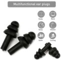 Silicone 4 Ear Plugs +2 Nose Clips Swimming Diving Waterproof Kids Adult Surfing - Image 6