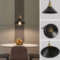3 Lights Vintage Industrial Pendant Light, Metal Edison Design,Black Metal Hanging Chandeliers,E27 Ceiling Lighting for Kitchen - Image 4
