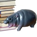 1/2pcs Moo Toy ,Moo Deng Hippo,Bouncy Pork Pygmy Hippo Statue,Hippo Resin Figurine - Image 2