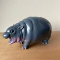1/2pcs Moo Toy ,Moo Deng Hippo,Bouncy Pork Pygmy Hippo Statue,Hippo Resin Figurine - Image 4