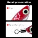 Luminous Squid Hook Cuttlefish Attracting Lure Double Hook Glow In The Dark Squid Bait Fake Octopus Bait for Octopus Squid - Image 5