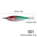 Luminous Squid Hook Cuttlefish Attracting Lure Double Hook Glow In The Dark Squid Bait Fake Octopus Bait for Octopus Squid - Image 6
