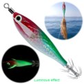 Luminous Squid Hook Cuttlefish Attracting Lure Double Hook Glow In The Dark Squid Bait Fake Octopus Bait for Octopus Squid