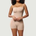Modishion Women's Bandeau Shapewear Removable Straps One-Piece Corset Tummy Lifting Butt Shaping Seamless Boxer Tights - Image 3