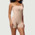 Modishion Women's Bandeau Shapewear Removable Straps One-Piece Corset Tummy Lifting Butt Shaping Seamless Boxer Tights - Image 4