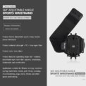 360 Degree Rotation Mobile Phone Holder Wearable Wristband Phone Case Adjustable Phone Wrist Bag Removable for Running Cycling - Image 6