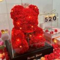 Artificial Flower Eternal Rose Teddy Bear for Mom Mother's Day Birthday Valentine's Day Anniversary Gifts & Decor Miniatures New - Image 2