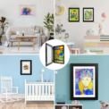Children Drawing Frame Photo Frame Magnetic Front Open Art Frame Poster Photo Paintings Pictures Display Wall Hanging Home Decor - Image 2