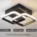 Ceiling Lamp Modern LED Ceig Light Square Pendant Lights For Bathroom Kitchen Bedroom Lamp - Image 4