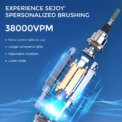 SEJOY Sonic Electric Toothbrush Oral Cleaning Automatic Timer Toothbrush 10 Toothbrush Heads 5 Modes Smart Timer Fast Charging - Image 3