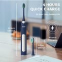 SEJOY Sonic Electric Toothbrush Oral Cleaning Automatic Timer Toothbrush 10 Toothbrush Heads 5 Modes Smart Timer Fast Charging - Image 5