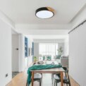 24 W LED Ceiling Light Modern Round Wooden Indoor Ceiling Lighting White Light 6500K for Bathroom,Living Room - Image 4