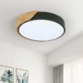 24 W LED Ceiling Light Modern Round Wooden Indoor Ceiling Lighting White Light 6500K for Bathroom,Living Room