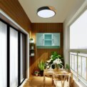 24 W LED Ceiling Light Modern Round Wooden Indoor Ceiling Lighting White Light 6500K for Bathroom,Living Room - Image 3