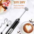 Mini Electric Milk Foamer Blender Wireless Coffee Whisk Mixer Handheld Egg Beater Cappuccino Frother Mixer Kitchen Whisk Tools - Image 2