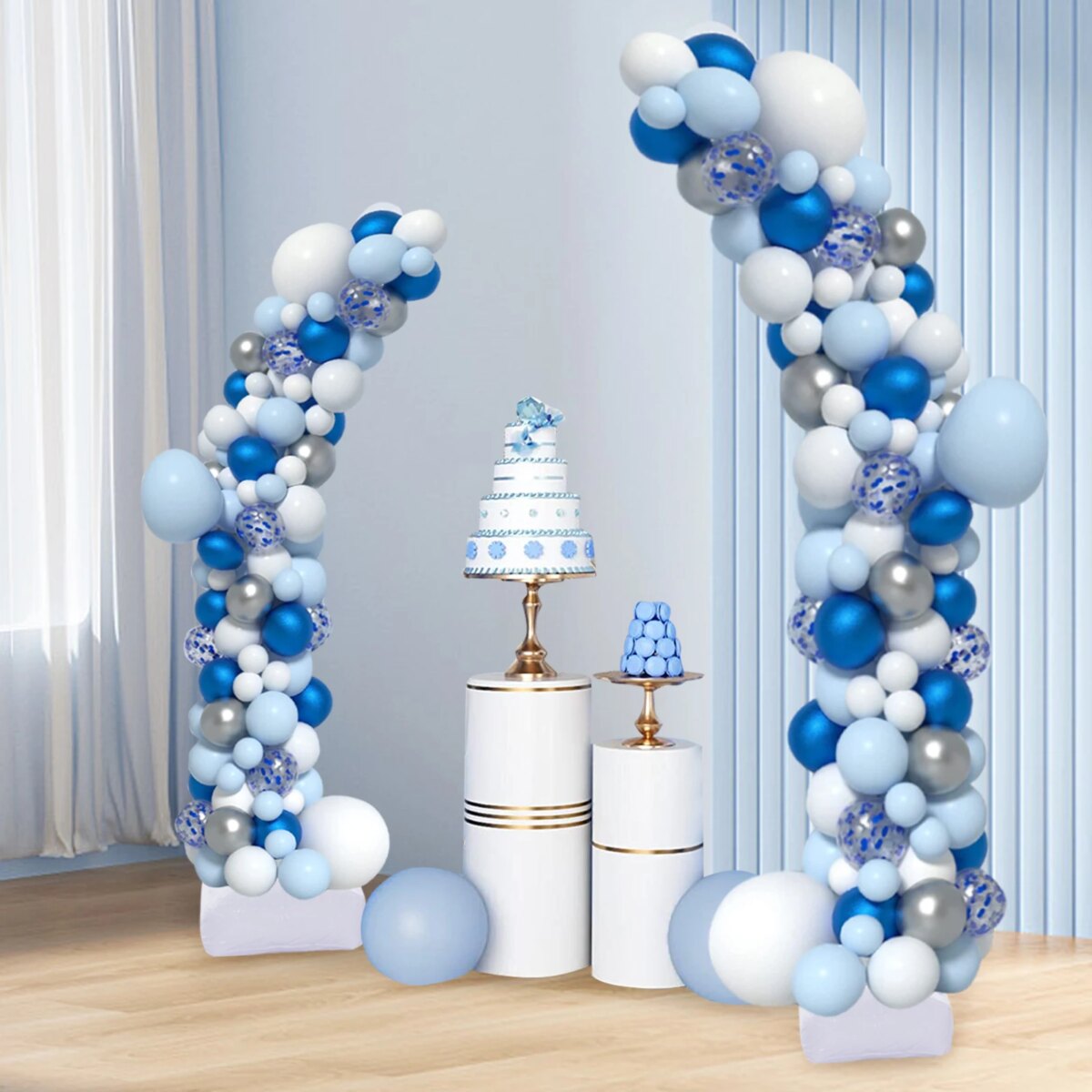 Balloon Column Free Bending Balloon Stand Balloon Arch Kit 1.5m 2.5m Stand W/ Base Wedding Party Backdrop Decor Arch Frame - Image 5