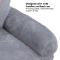 Kids Sofa Cartoon Gray Dog  Foldable Wide Handle Soft Breathable Toddler Chair for Reading Relaxing Sleeping Toddler Chair - Image 4
