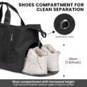Men Women Gym Duffle Bag Waterproof Large Weekend Travel Sport Holdall Luggage - Image 6