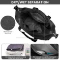 Men Women Gym Duffle Bag Waterproof Large Weekend Travel Sport Holdall Luggage - Image 3