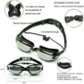 2024 Hot Anti Fog Swimming Goggles Uv Glasses Adjustable Earbuds Mya Adult UK - Image 5